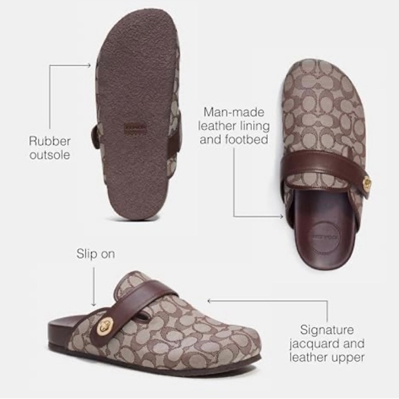 COACH CLOG✨SIZE ✨8 🤎color..OAK / MAPLE🤎 - Picture 2 of 10